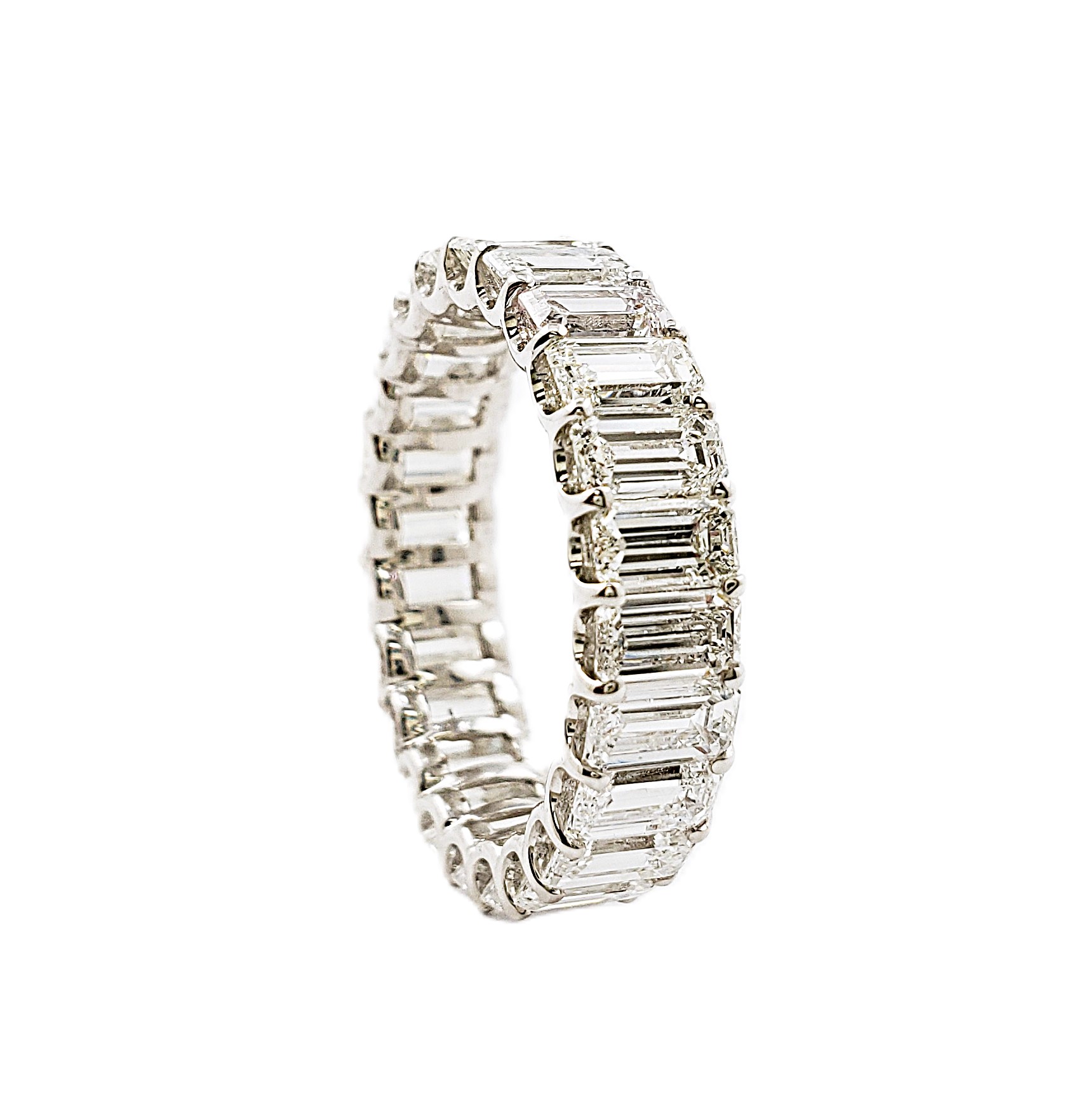 Emerald Cut Diamond Eternity Band